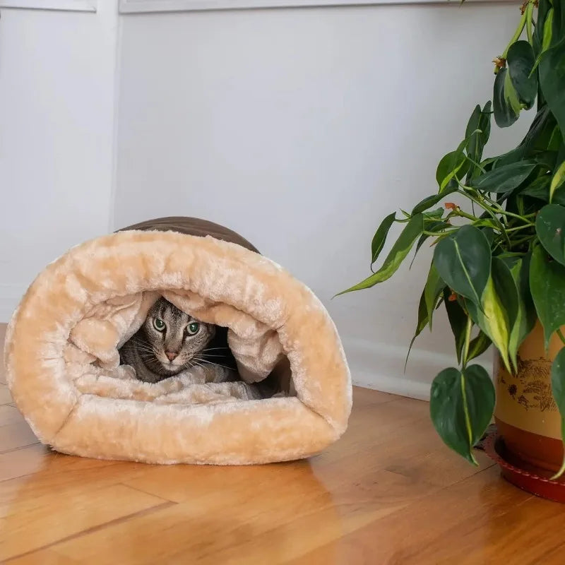 Autumn and Winter Cat Sleeping Bag Semi-enclosed Cat Nest