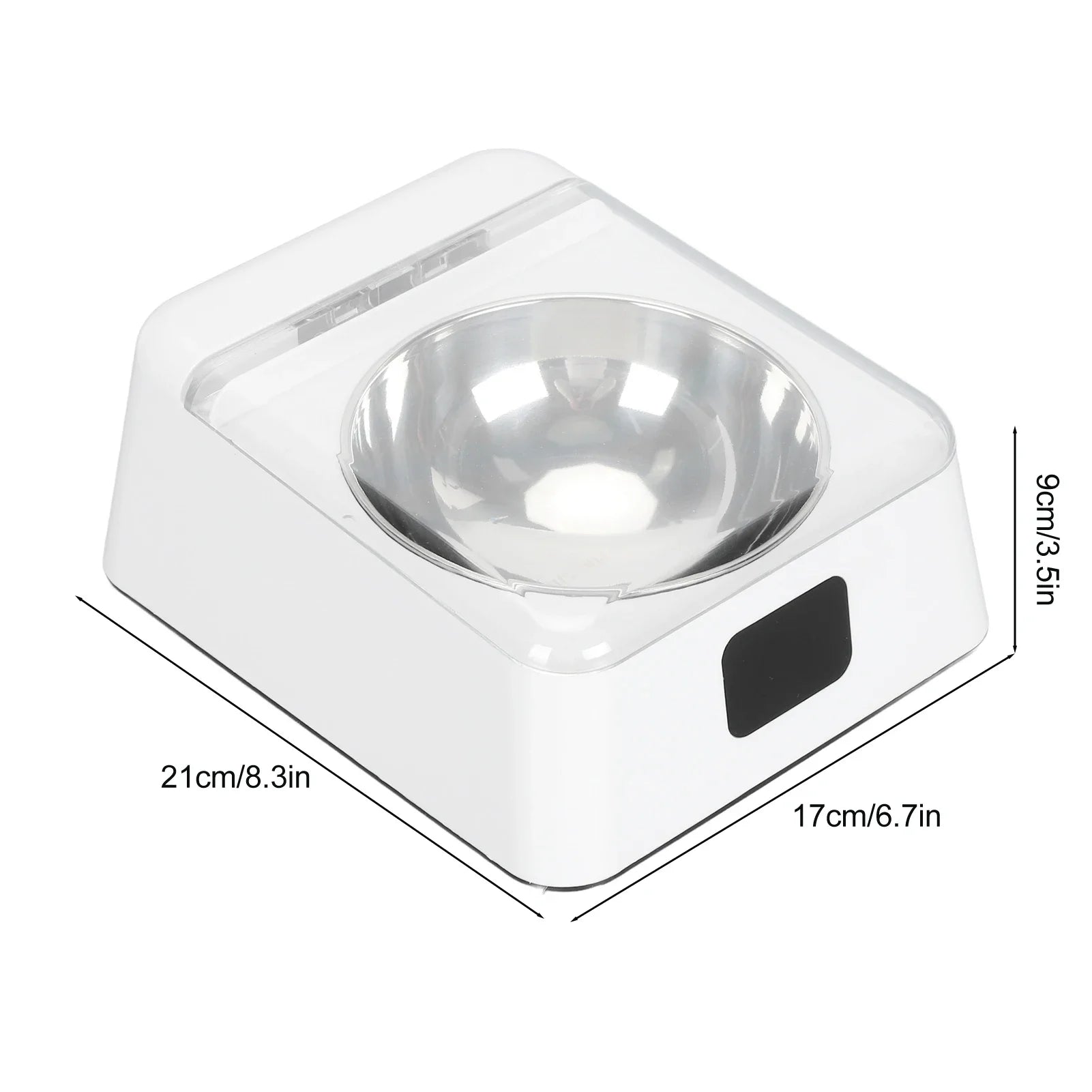 Automatic Cat Feeder with Infrared Sensor Cover Removable Bowl Battery