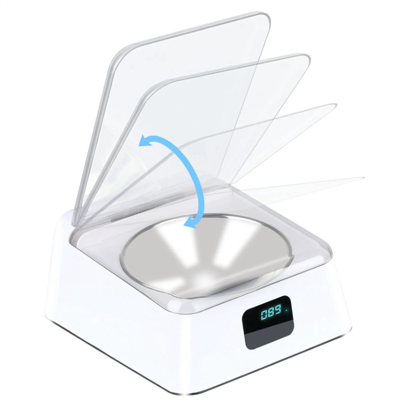 Automatic Cat Feeder with Infrared Sensor Cover Removable Bowl Battery
