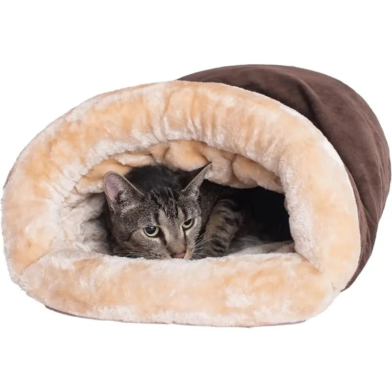 Autumn and Winter Cat Sleeping Bag Semi-enclosed Cat Nest