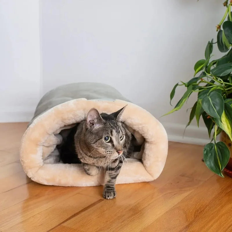 Autumn and Winter Cat Sleeping Bag Semi-enclosed Cat Nest