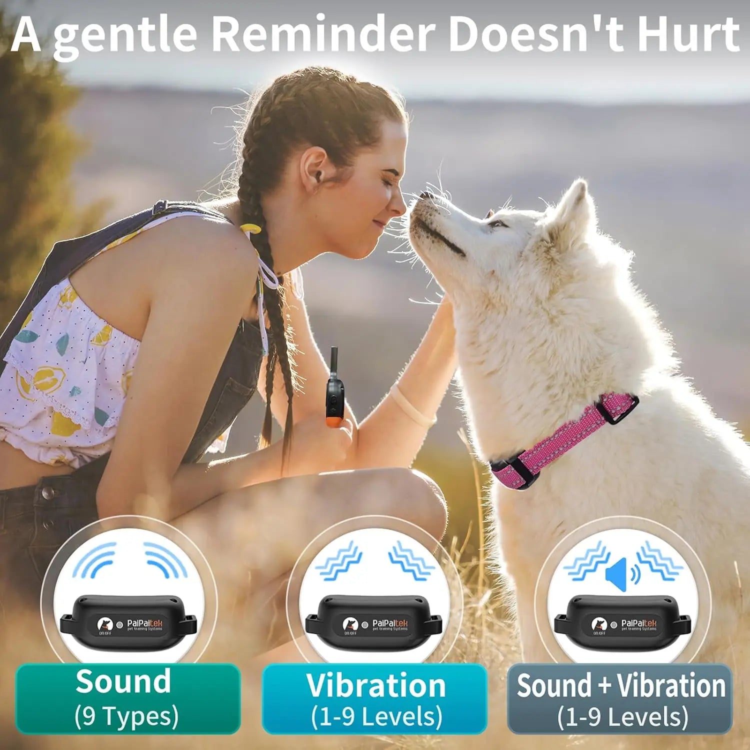 No Shock Dog Training Collar Vibration Collar
