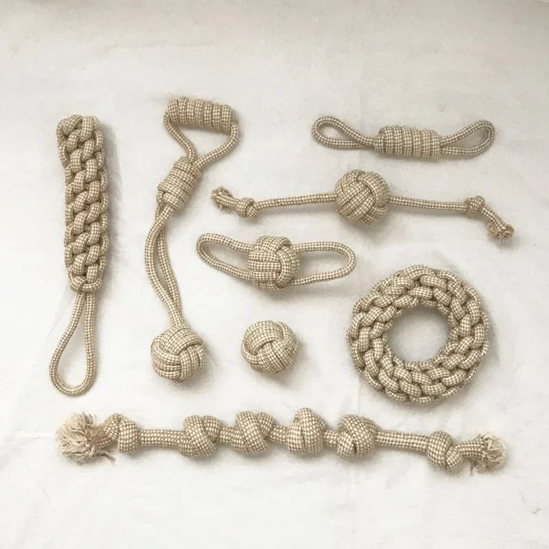 Cat Dog Knot Toy Cleaning Teeth Grinding Teeth