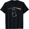 Funny Cat T-Shirt Cat Rock Music Gift Women Clothing