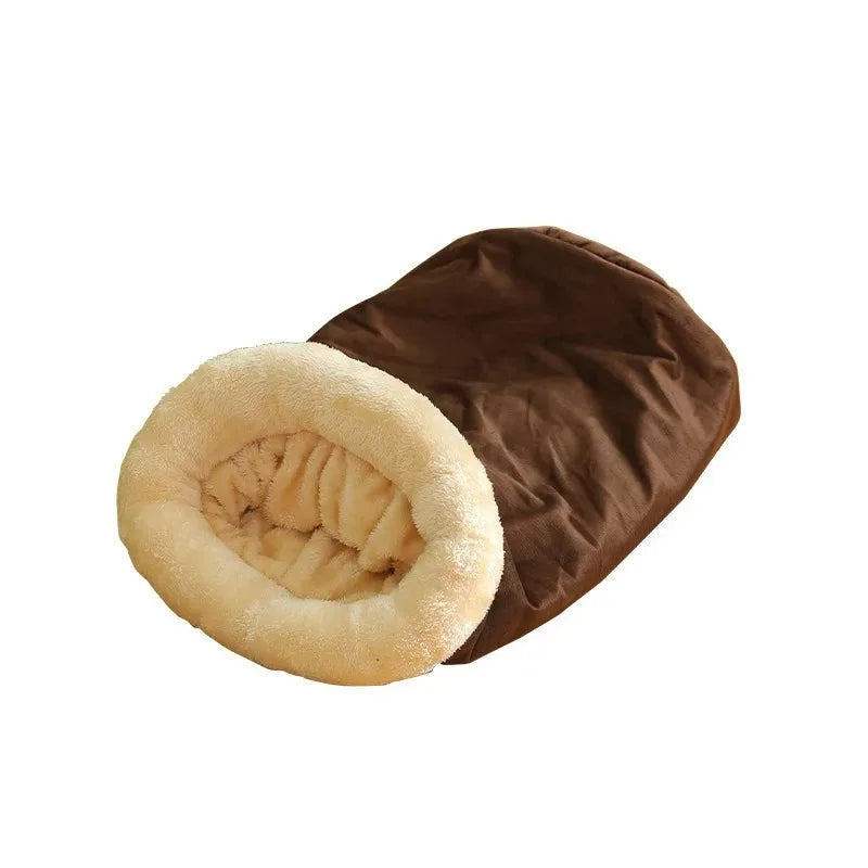 Autumn and Winter Cat Sleeping Bag Semi-enclosed Cat Nest