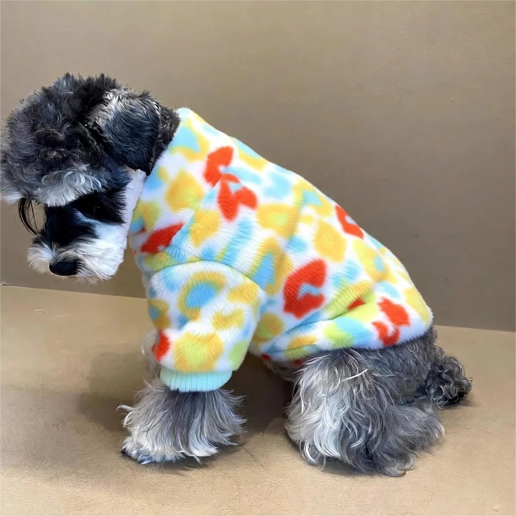 Colorful Zipper Warm Autumn and Winter Pet Jacket for Cats and Dogs